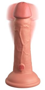 KCE 6 DD Vibrating Cock Tan - obrazek 3