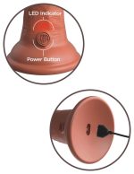 KCE 6 DD Vibrating Cock Tan - obrazek 6