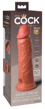 KCE 8 DD Vibrating Cock Tan - obrazek 7