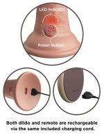 KCE 9 DD Vibrating Cock RC Lig - obrazek 6
