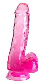 KingCockClear 6 w balls pink - obrazek 2