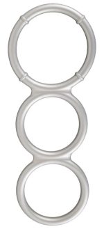 Metallic Silicone Triple Ring - obrazek 2