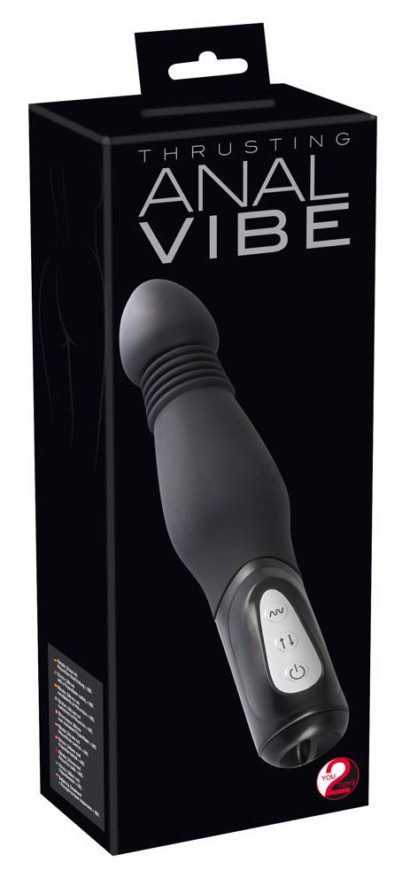 42-05917770000 Y2T Black Thrusting Anal Vibe - obrazek 1