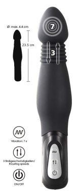 Y2T Black Thrusting Anal Vibe - obrazek 8