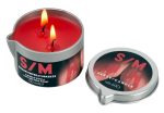 S/M Candle in a Tin red 100 g - obrazek 3