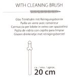 Glass Drinking Straw Willy x 4 - obrazek 9