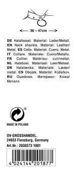 Leder Halsfessel Kette - obrazek 8