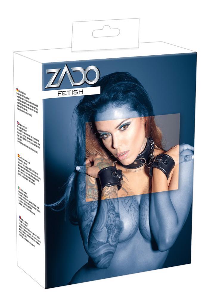 42-20304111001 Leather neck and hand cuffs - obrazek 1