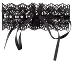 Embroidered Choker+Rhinestones - obrazek 4