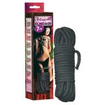Bondage rope 7 m black - obrazek 3