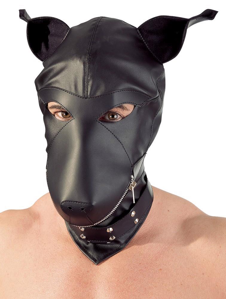 42-24900991000 Imitation leather dog mask - obrazek 1