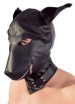 Imitation leather dog mask - obrazek 2