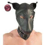 Imitation leather dog mask - obrazek 3