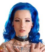 Bondage Collar black BK - obrazek 2