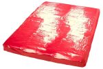 Vinyl Bed Sheet red 200x230cm - obrazek 3