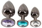 ANOS Metal Butt Plug Set Diamo - obrazek 2