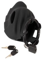 Black velvets Cock & Ball cage - obrazek 6