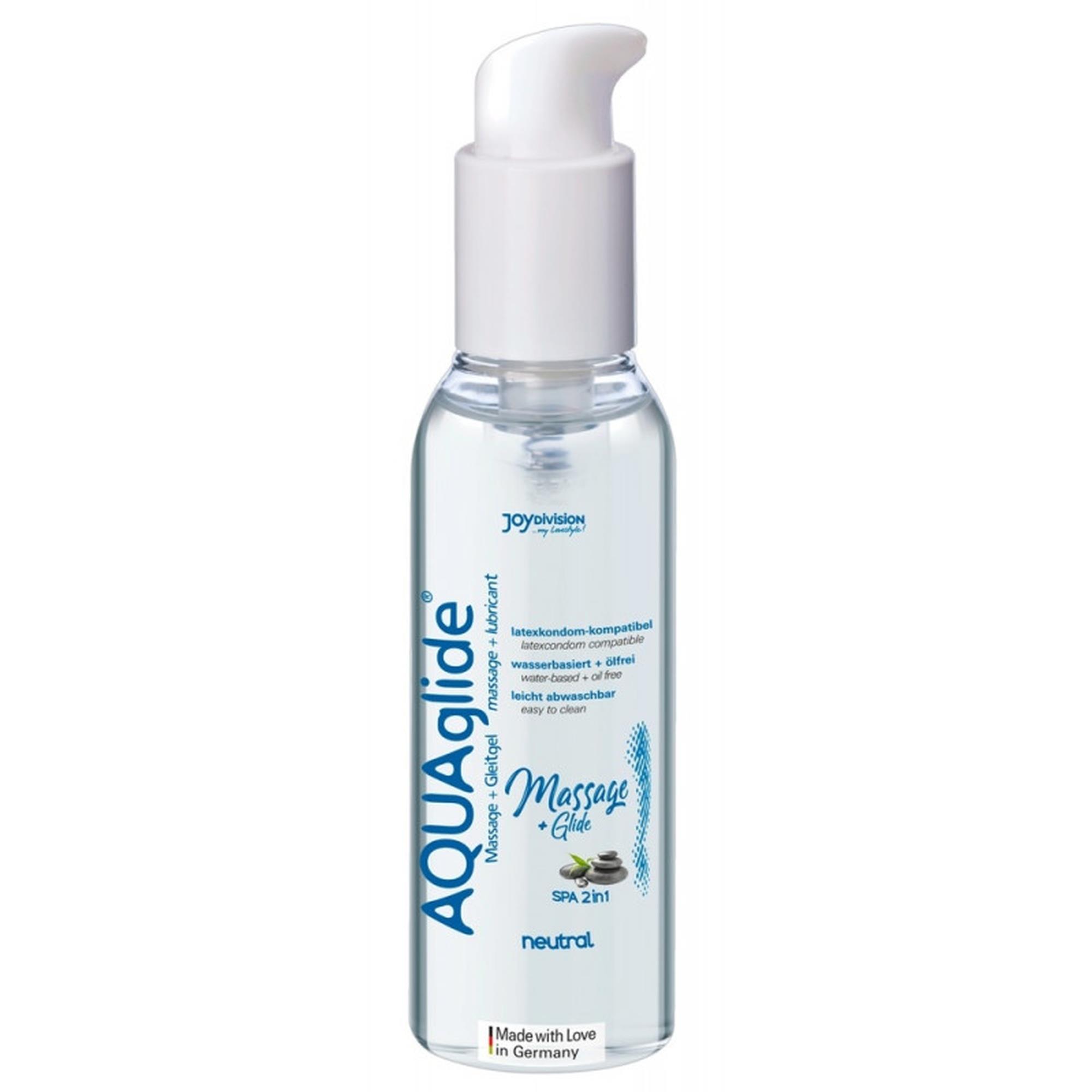 48-11760 Żel/spray-AQUAglide Massage+Glide neutral 200ml - obrazek 1