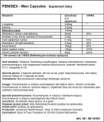 Supl.diety-PENISEX - Men Capsules, 40 capsules - obrazek 3