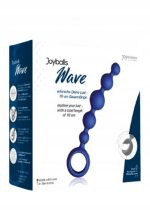 Plug/kulki-Joyballs anal Wave, short, blue - obrazek 2