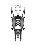 Dominna gorset i stringi otwarte  L/XL - obrazek 5