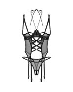 Dominna gorset i stringi otwarte  L/XL - obrazek 6