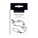 Kulki- Me You Us Heavy Metal Anal Beads Silver - obrazek 2