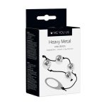 Kulki- Me You Us Heavy Metal Anal Beads Silver - obrazek 3