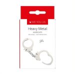 Kajdanki- Me You Us Heavy Metal Handcuffs Silver - obrazek 2