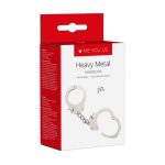 Kajdanki- Me You Us Heavy Metal Handcuffs Silver - obrazek 3