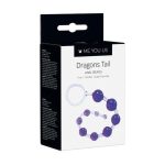 Plug/kulki- Me You Us Dragonz Tail Anal Beads Violet - obrazek 2