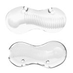 Masturbator- Me You Us Wave Sucker Stroker Male Masturbator Transparent - obrazek 3