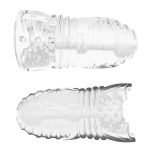 Masturbator- Me You Us Glacier Dual End Stroker Male Masturbator Transparent - obrazek 3