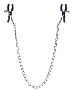 Stymulator- Squeeze N Please Nipple Chain Silver - obrazek 2