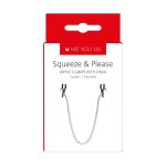 Stymulator- Squeeze N Please Nipple Chain Silver - obrazek 3