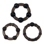 Me You Us Easy Squeeze Cock Ring Set Black - obrazek 2