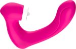 Stymulator silicone 2*9 vibration function Rose Red - obrazek 5