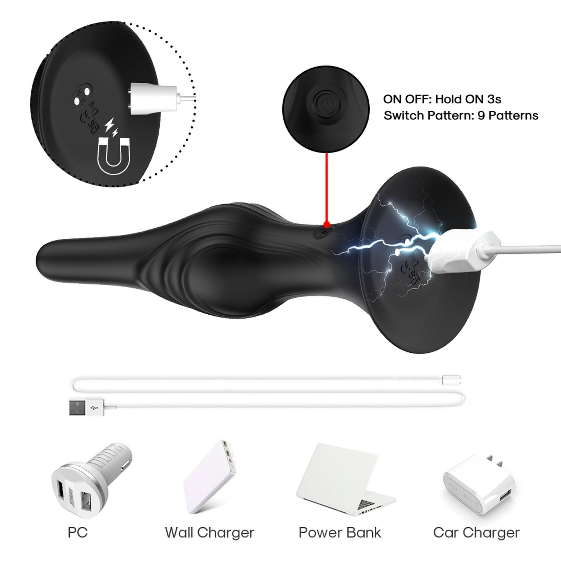 52-00095_01 Rocket Black, 9 vibration functions - obrazek 1