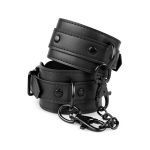 Bedroom Fantasies - Faux Leather Ankle Cuffs Black - obrazek 5
