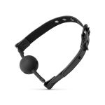 Bedroom Fantasies - Breathable Silicone Ball Gag Black - obrazek 4