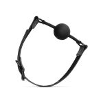 Bedroom Fantasies - Breathable Silicone Ball Gag Black - obrazek 5