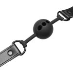 Bedroom Fantasies - Breathable Silicone Ball Gag Black - obrazek 9