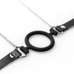 Bedroom Fantasies - Nipple Clamps & Silicone Gag Ring Black - obrazek 6