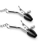 Bedroom Fantasies - Nipple Clamps & Silicone Gag Ring Black - obrazek 7