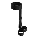 Bedroom Fantasies - Soft Straps Arm and Neck Restraints Black - obrazek 4
