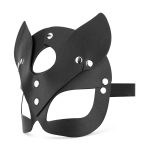 Bedroom Fantasies - PU Leather Mask Kitty Black - obrazek 4