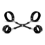 Bedroom Fantasies - Bondage Cross
Wrist and Leg Cuffs Black - obrazek 5