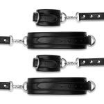 Bedroom Fantasies - Bondage Cross
Wrist and Leg Cuffs Black - obrazek 7