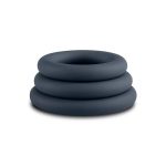 3-Piece Cock Ring Set - Grey - obrazek 4