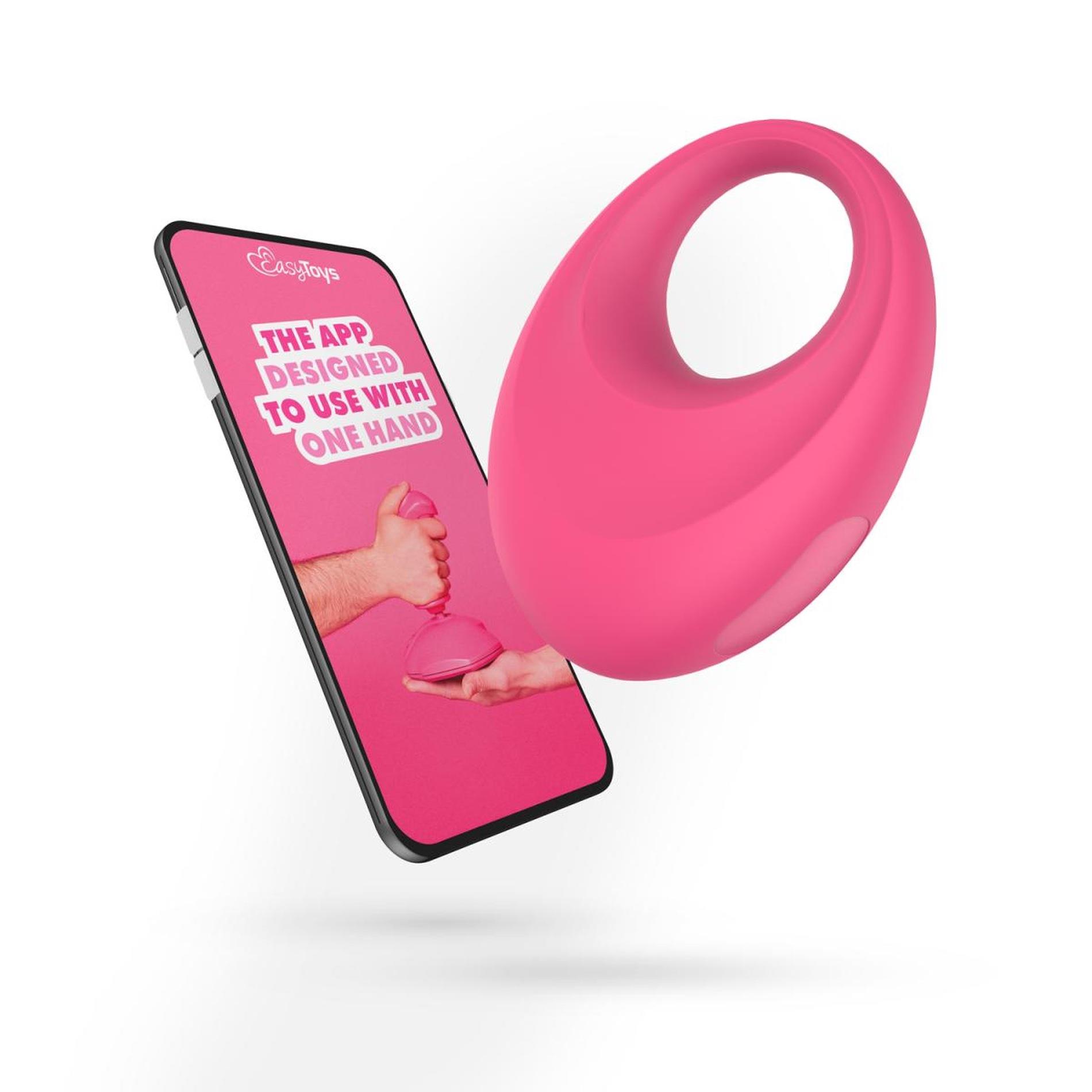 55-EC003 EasyConnect - Vibrating Cockring Leo app-controlled - obrazek 1
